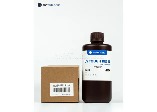 Фото 5 - ЧОРНА Гнучка фотополімерна смола Anycubic Flexible Tough Resin BLACK 1КГ