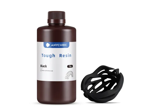 Фото 2 - ЧОРНА Гнучка фотополімерна смола Anycubic Flexible Tough Resin BLACK 1КГ