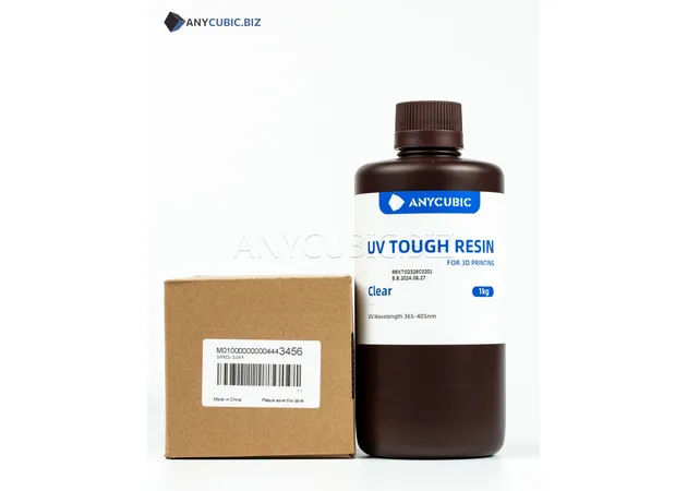 Фото 5 - ПРОЗРАЧНА Гнучка фотополімерна смола Anycubic Flexible Tough Resin CLEAR 1КГ