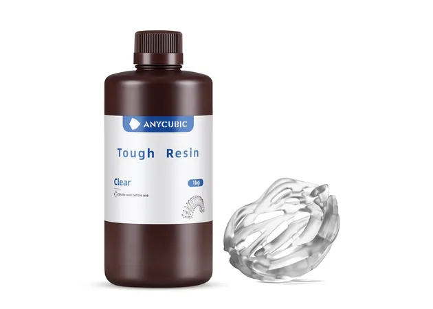 Фото 2 - ПРОЗРАЧНА Гнучка фотополімерна смола Anycubic Flexible Tough Resin CLEAR 1КГ