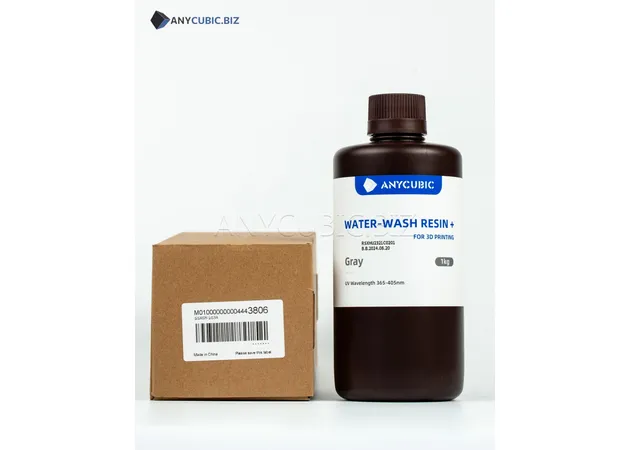 Фото 4 - СІРА Обрабляєма водою Фотополімерна смола Anycubic Water-Wash Resin+