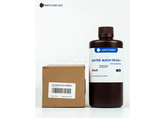 Фото 4 - ЧОРНА Обробляєма водою Фотополімерна смола Anycubic Water-Wash Resin+