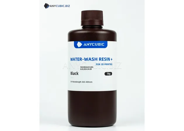Фото 3 - ЧОРНА Обробляєма водою Фотополімерна смола Anycubic Water-Wash Resin+