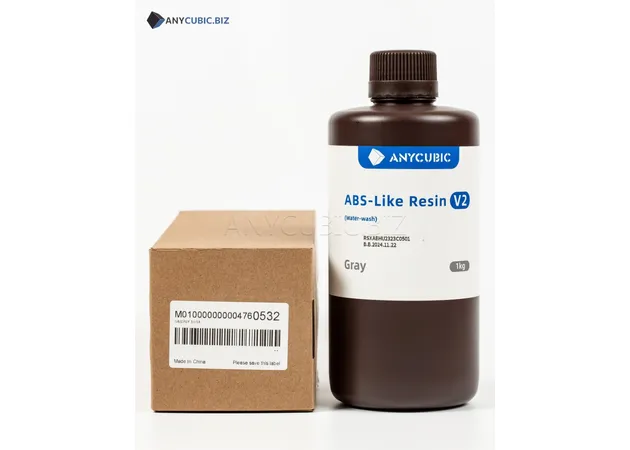 Фото 4 - Anycubic ABS-Like Resin V2 Grey | Water-Washable & Durable UV Resin