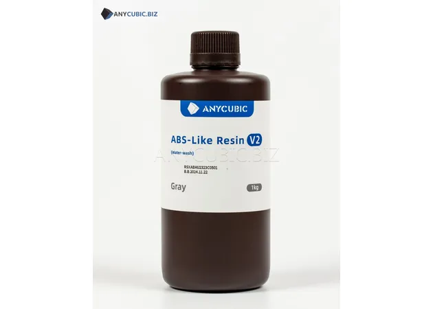 Фото 3 - Anycubic ABS-Like Resin V2 Grey | Water-Washable & Durable UV Resin
