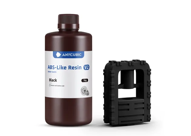 Фото 2 - Anycubic ABS-Like Resin V2 Black | Water-Washable & Tough UV Resin