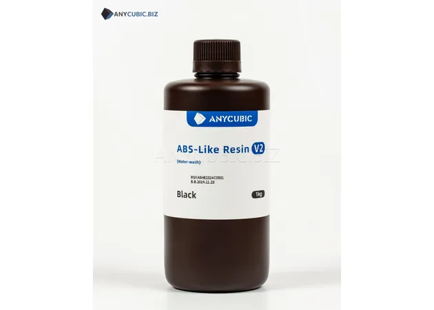 Фото 3 - Anycubic ABS-Like Resin V2 Black | Water-Washable & Tough UV Resin