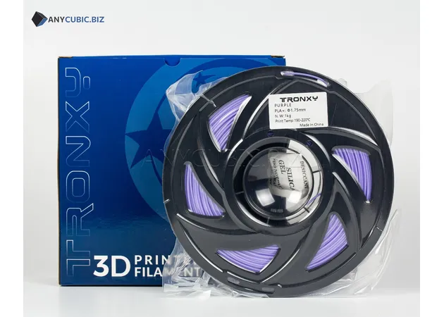 Фото 2 - Фіолетовий PLA філамент (пластик) для 3D принтера 1кг, 1.75мм, 330м Tronxy Filament