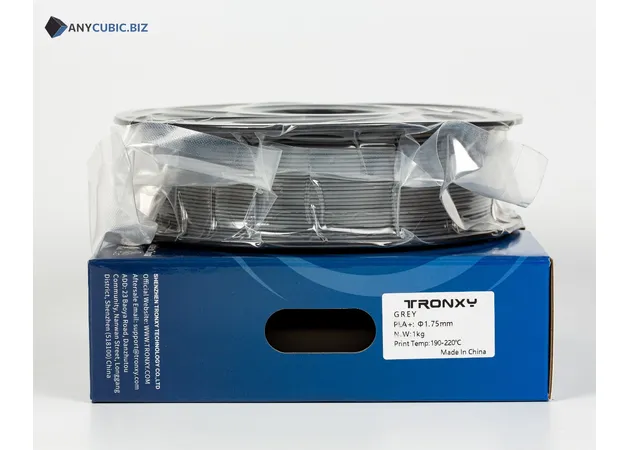 Фото 3 - Grey PLA plastic Tronxy for 3D printer 340m | 1 kg | 1.75 mm