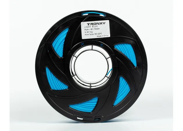 Фото 8 - Світло-блакитний PLA філамент (пластик) для 3D принтера 1кг, 1.75мм, 330м Tronxy Filament