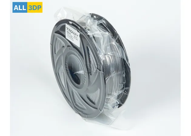 Фото 7 - Сріблястий PETG філамент (пластик) для 3D принтера 1кг, 1.75мм, 330м Tronxy