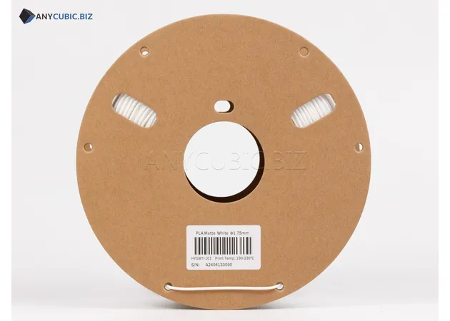 Фото 3 - Anycubic PLA Matte White Filament 1 kg 1.75 mm for 3D Printer