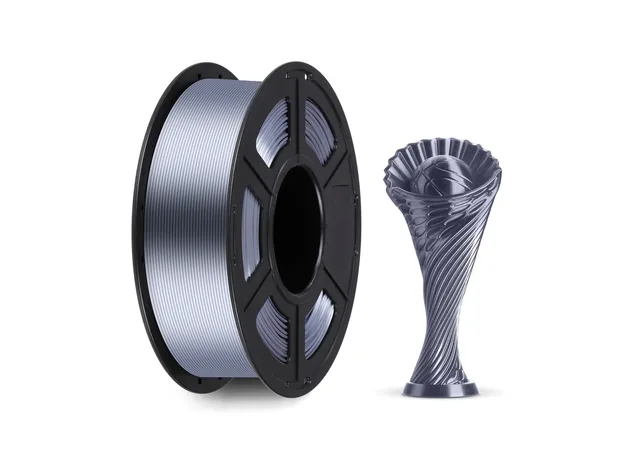 Фото 2 - Anycubic PLA Silk Grey Filament 1 kg 1.75 mm for 3D Printer