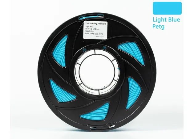 Фото 2 - PETG filament (plastic) for 3D printer Light Blue 1kg, 1.75mm, 330m