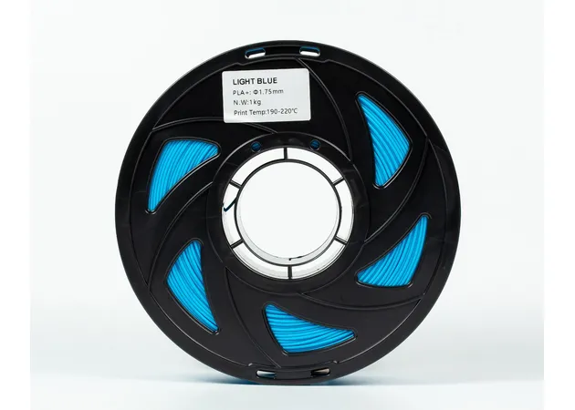 Фото 5 - LIGHT Blue PLA Plus plastic filament for 3D printer 1kg, 1.75mm, 330m Filament