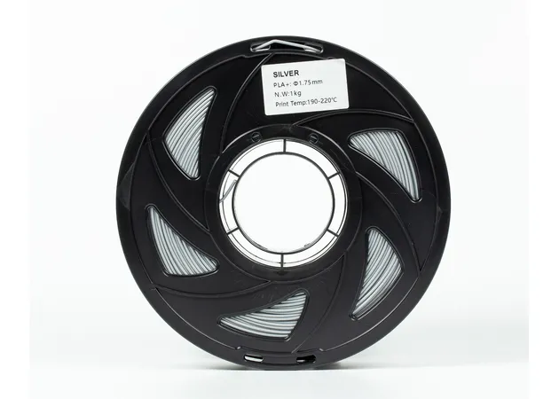 Фото 5 - Silver PLA Plus plastic filament for 3D printer 1kg, 1.75mm, 330m Filament