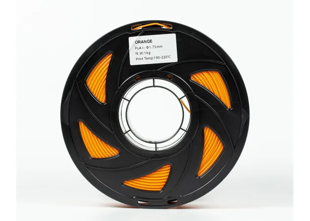 Фото 5 - Orange PLA Plus plastic filament for 3D printer 1kg, 1.75mm, 330m Filament