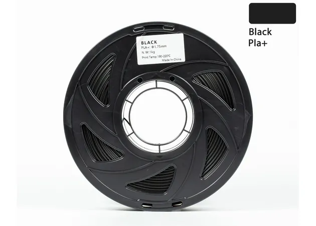Фото 2 - Black PLA Plus plastic filament for 3D printer 1kg, 1.75mm, 330m Filament