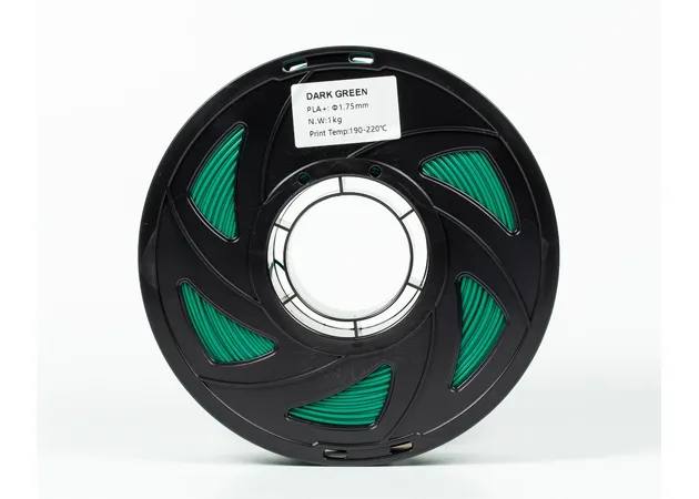 Фото 5 - Dark green Khaki PLA Plus plastic filament for 3D printer 1kg, 1.75mm, 330m Filament