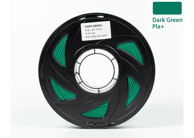 Фото 2 - Dark green Khaki PLA Plus plastic filament for 3D printer 1kg, 1.75mm, 330m Filament