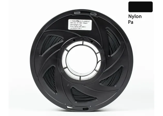 Фото 3 - Nylon 6 (PA) plastic Polyamide NYLON BLACK 1.75 MM 1kg
