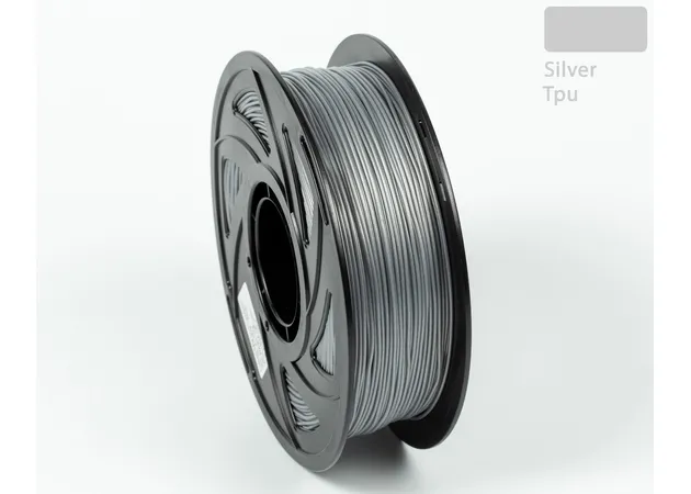 Фото 4 - Silver TPU 95A Filament for 3D Printer 1 kg