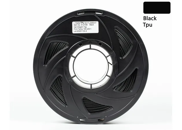 Фото 2 - TPU 95A Filament (plastic) for 3D printer Black 1kg, 1.75mm