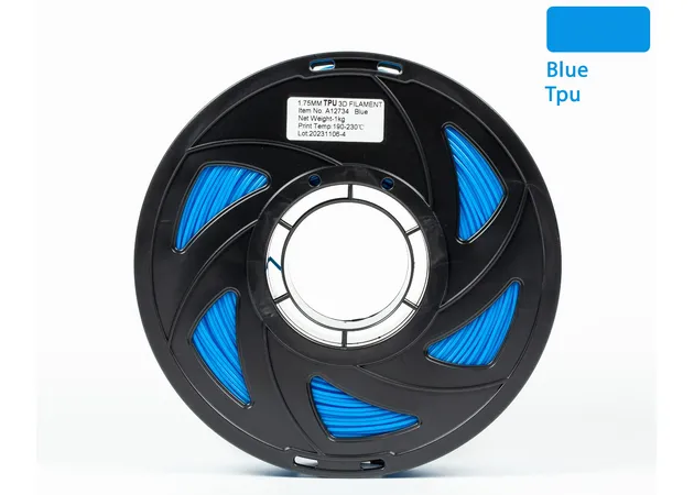 Фото 2 - Blue TPU 95A Filament for 3D Printer 1 kg