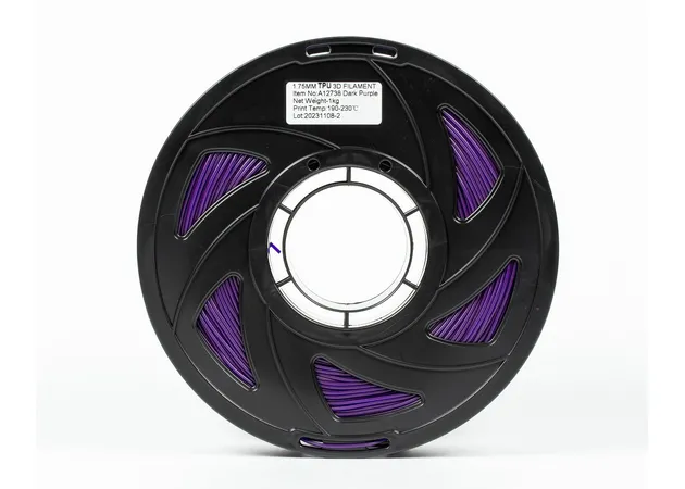 Фото 5 - Dark Purple TPU 95A Filament for 3D Printer 1 kg