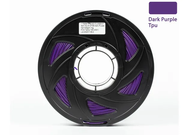 Фото 2 - Dark Purple TPU 95A Filament for 3D Printer 1 kg