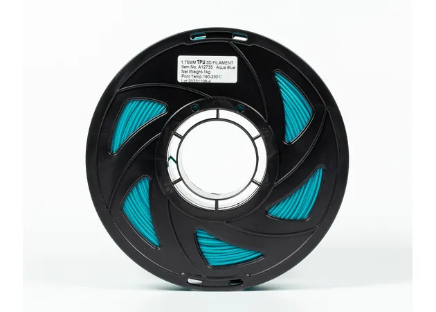Фото 5 - Aqua Blue TPU 95A Filament for 3D Printer 1 kg