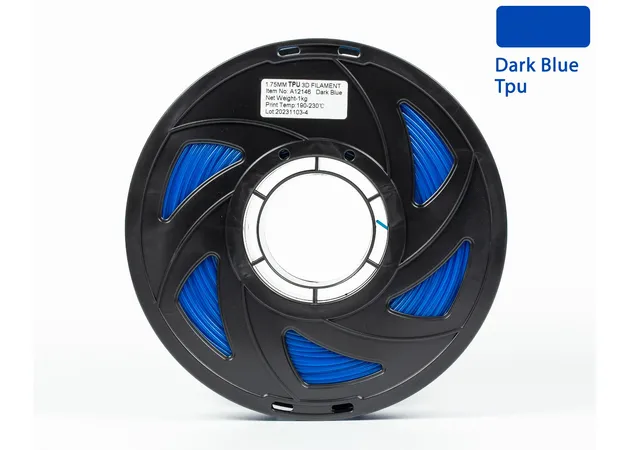 Фото 2 - Dark Blue TPU 95A Filament for 3D Printer 1 kg