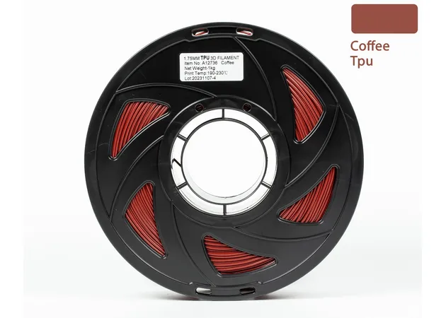 Фото 3 - TPU Filament (пластик) для 3D принтера Coffee 1кг, 1.75мм
