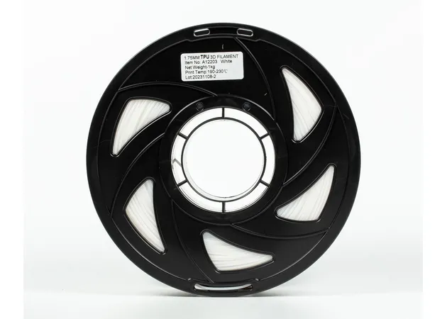 Фото 5 - White TPU 95A Filament for 3D Printer 1 kg