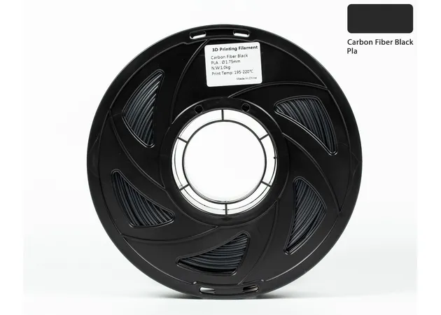 Фото 2 - PLA Carbon Filament (plastic) for 3D printer 1kg, 1.75mm, carbon fiber (black)