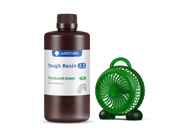 Фото 2 - Anycubic Tough Resin 2.0 Translucent Green 1 kg