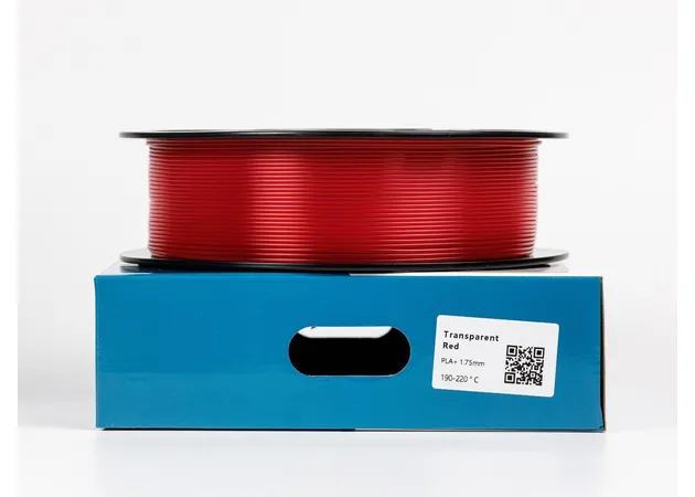 Фото 2 - ALL3DP PLA+ Transparent Red Filament 1 kg 1.75 mm