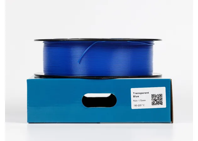 Фото 2 - ALL3DP PLA+ Transparent Blue Filament 1 kg 1.75 mm