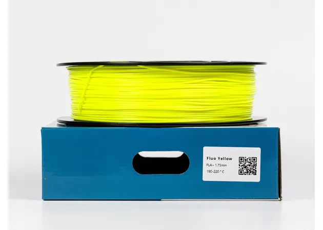 Фото 2 - PLA+ Fluo Yellow Filament 1 kg 1.75 mm