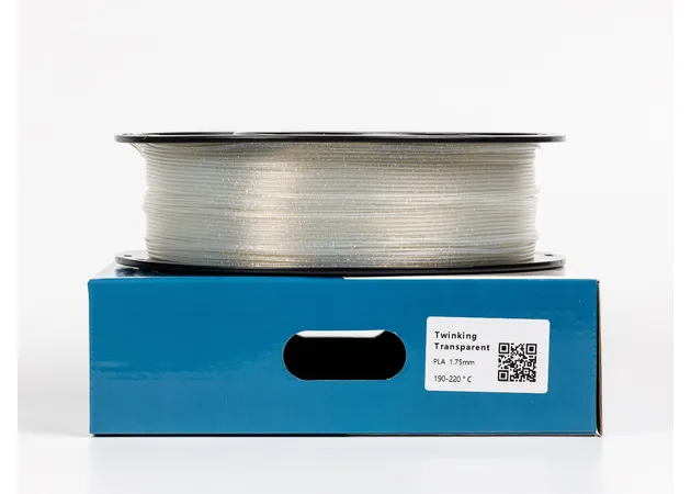 Фото 2 - ALL3DP PLA Twinkling Transparent Glitter Filament 1 kg 1.75 mm