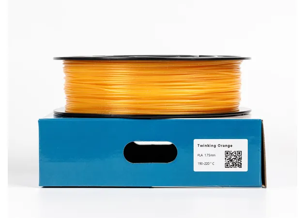 Фото 3 - ALL3DP PLA Twinkling Orange Glitter Filament 1 kg 1.75 mm