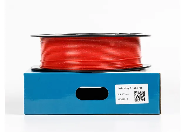 Фото 2 - ALL3DP PLA Twinkling Red Glitter Filament 1 kg 1.75 mm