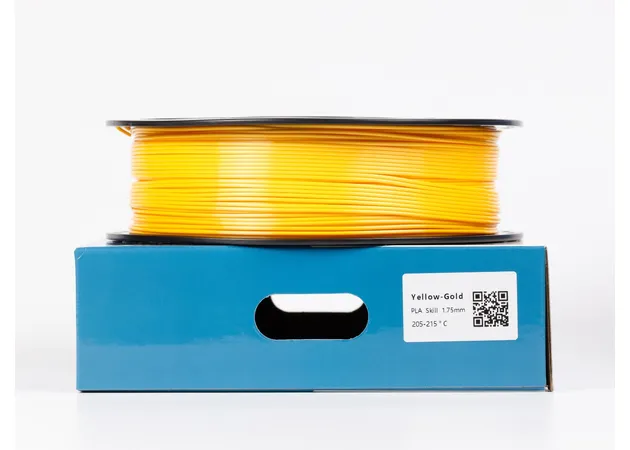 Фото 2 - PLA Silk Yellow-Gold Filament ALL3DP 1 kg 1.75 mm