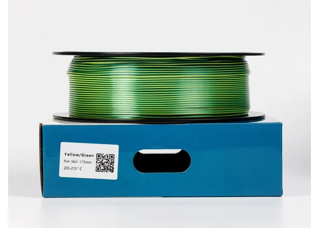 Фото 2 - PLA Silk Yellow Green Filament ALL3DP 1 kg