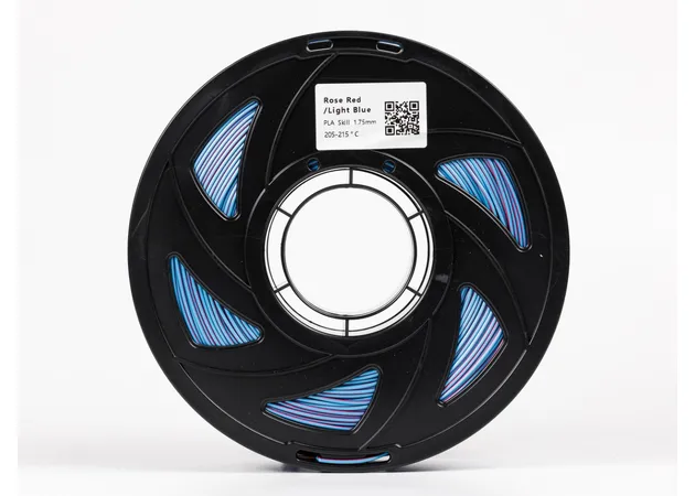 Фото 3 - PLA Silk Rose Red Light Blue Filament ALL3DP 1 kg