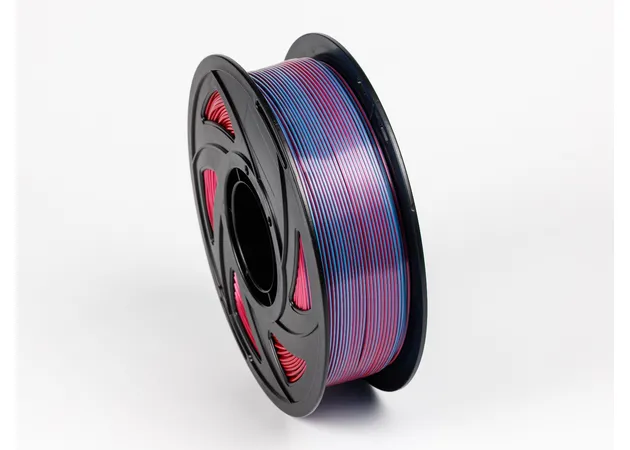 Фото 5 - PLA Silk Rose Red Light Blue Filament ALL3DP 1 kg