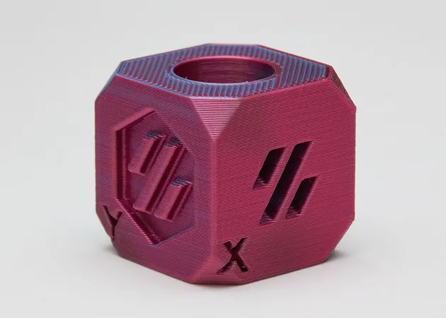 Фото 9 - PLA Silk Rose Red Light Blue Filament ALL3DP 1 kg