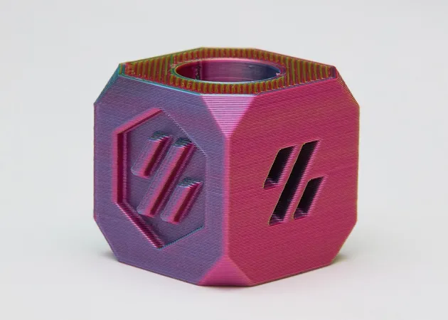Фото 7 - PLA Silk Red Yellow Blue Tri-Color Filament ALL3DP 1 kg