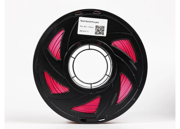 Фото 3 - PLA Silk Red Gold Purple Tri-Color Filament ALL3DP 1 kg