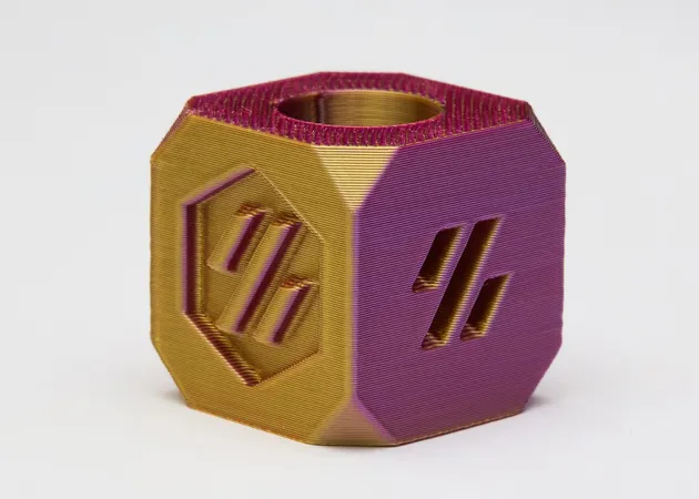 Фото 8 - PLA Silk Red Gold Purple Tri-Color Filament ALL3DP 1 kg